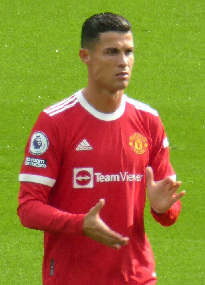 Cristiano Ronaldo during his second Manchester United spell in 2021