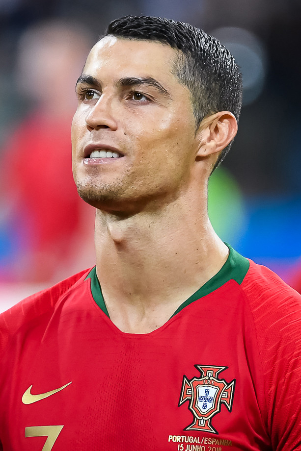Cristiano Ronaldo wearing Portugal red in 2018