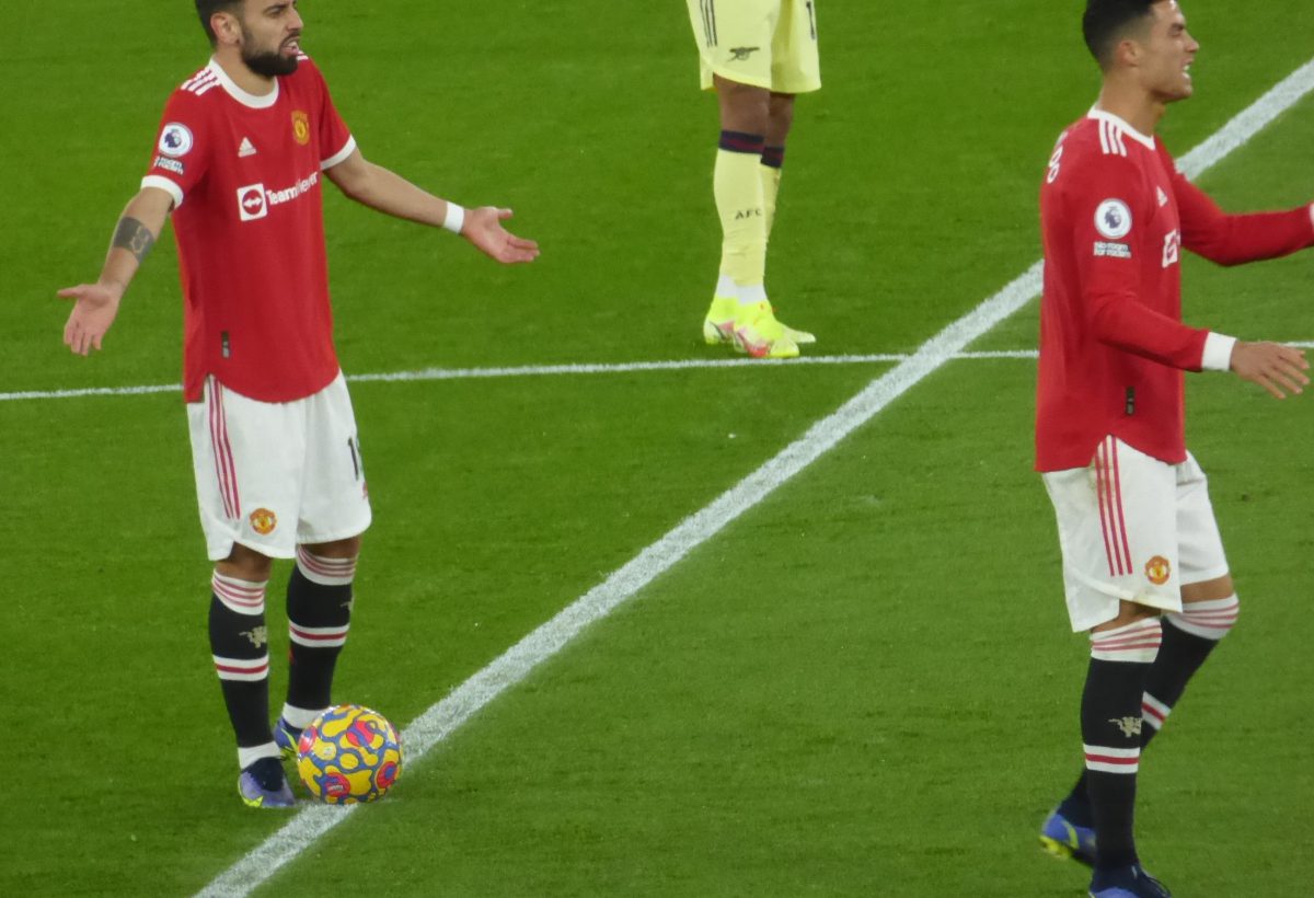 Cristiano Ronaldo during Manchester United versus Arsenal in December 2021