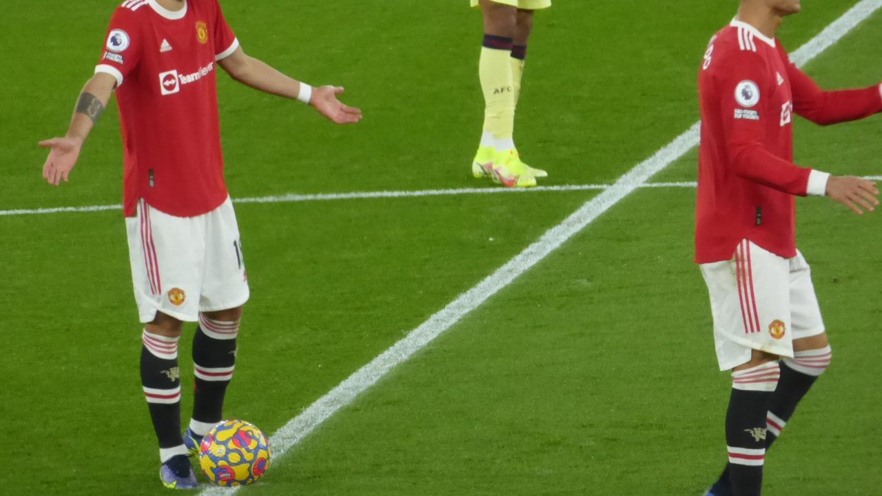 Cristiano Ronaldo during Manchester United versus Arsenal in December 2021